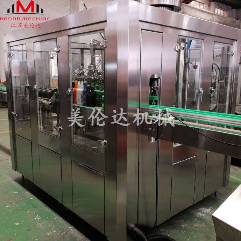 美伦达机械 玻璃瓶拉环盖果汁灌装机